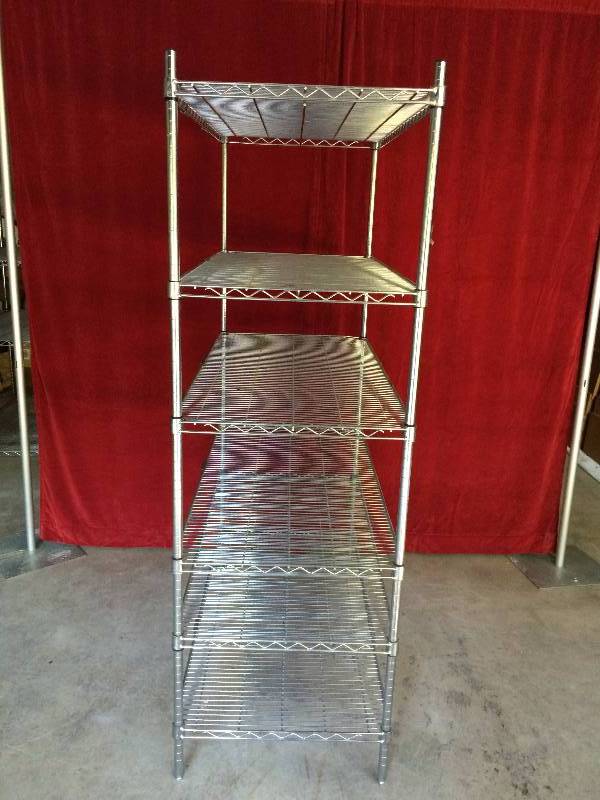 74 Tall 6 Shelving Racks Unit Metro NSF Heavy Duty Wire Super Erecta Stainless Steel Each Shelf Holds 800lbs Commercial Kitchen Pantry Storage 48x24x74.5