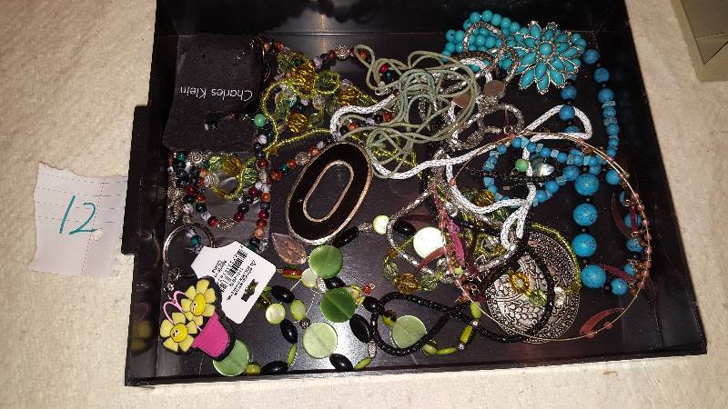 Lots of Jewelry. I do not know anything about the Jewelry or its worth.   Please view pictures closely.