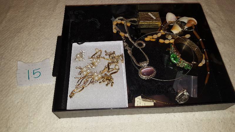 Lots of Jewelry. I do not know anything about the Jewelry or its worth.   Please view pictures closely.