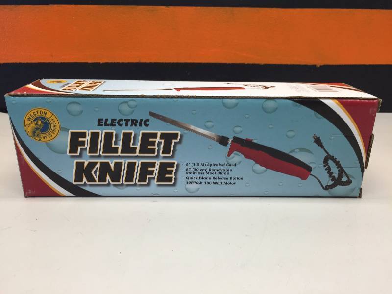 WESTON FISHING GEAR, ELECTRIC FILLET KNIFE, SILLOSOCKS SNOW GOOSE FLAPPER  DECOY