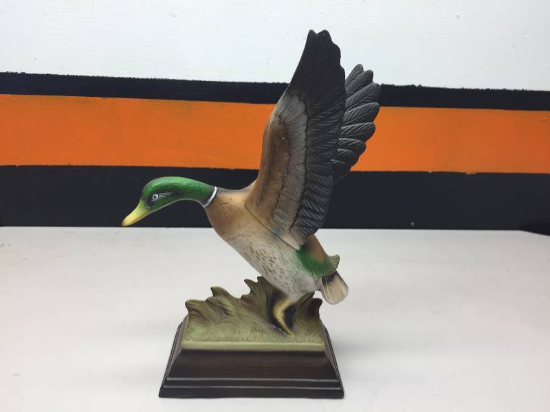 BIRDS IN FLIGHT, MALLARD DUCK FIGURINE, COFFEE CREAMER CUP