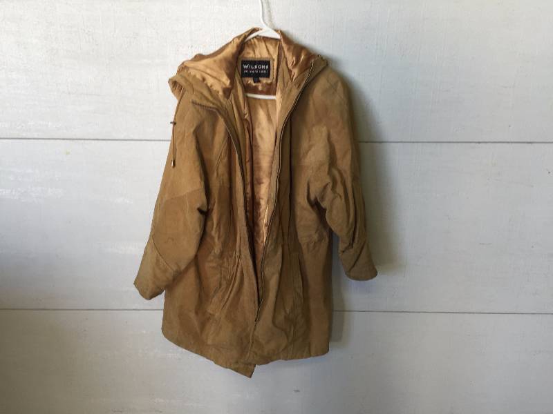COATS WILSON LEATHER SIZE LARGE, CARRHARDT XL 14-16, BADLANDS SIZE MED