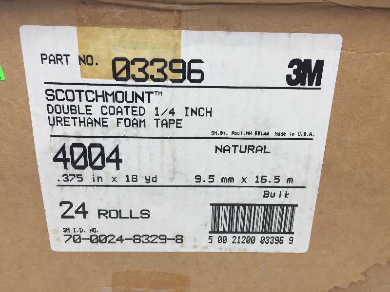 SCOTCH MOUNT DOUBLE COATED 14 URETHANE FOAM TAPE, PHOTO ALBUMS AND TINS