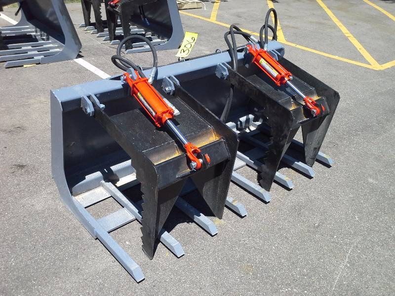60 Double Grappler Bucket (Skid Steer Attachment)