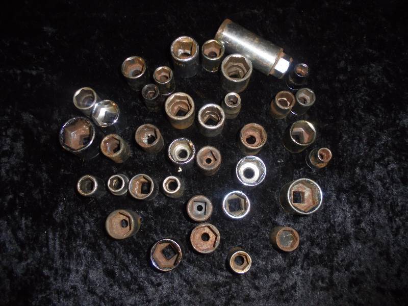38 Assorted 6 Point Sockets, Standard & Metric