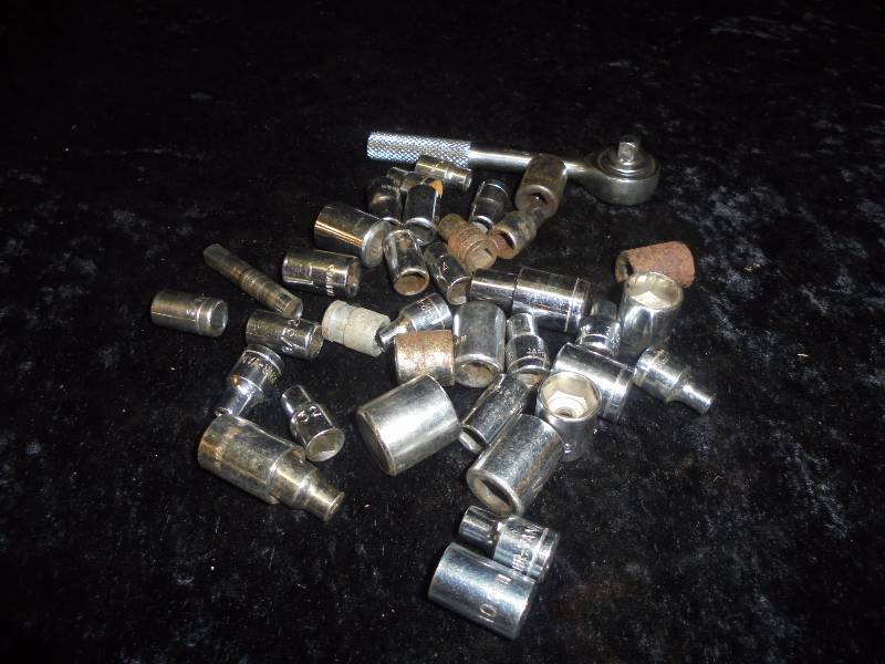 Assorted 14 Sockets & Wrench