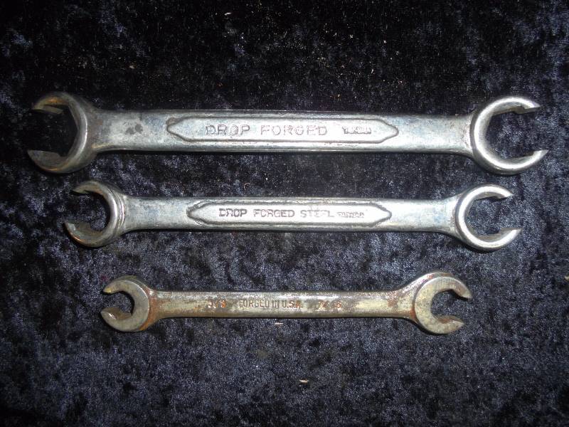 Lot of 3 Brake Line Wrenches