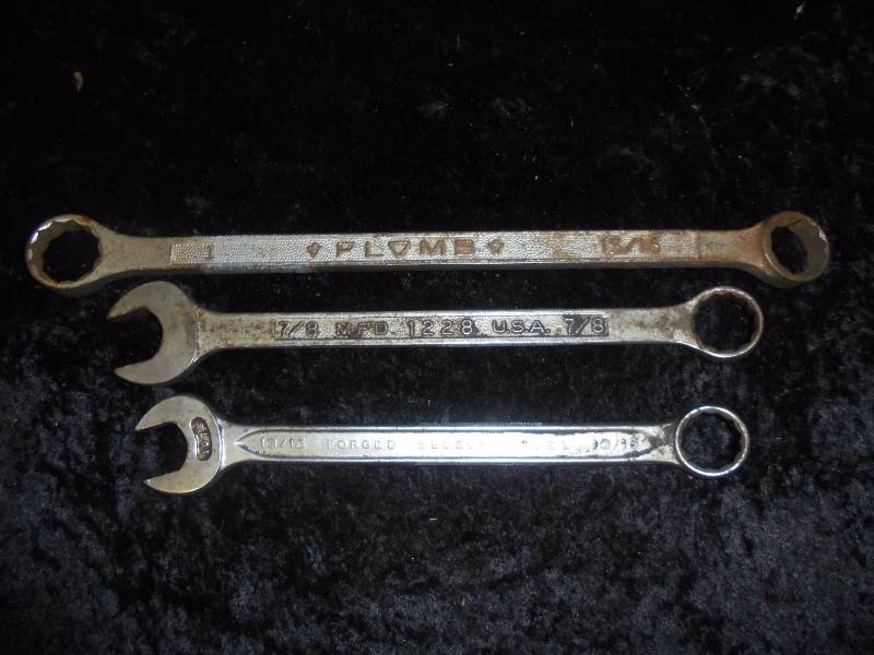 Lot of 3 Plumb Wrenches