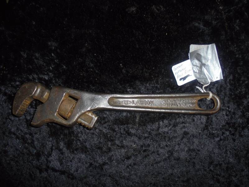 Lawson Pipe Wrench Stamped GNRR, Great Northern RailRoad