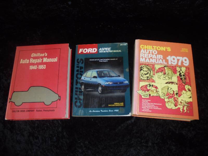 Chiltons Auto Repair Manuals, 1940-1953, 1979 & 94-98 Ford Aspire