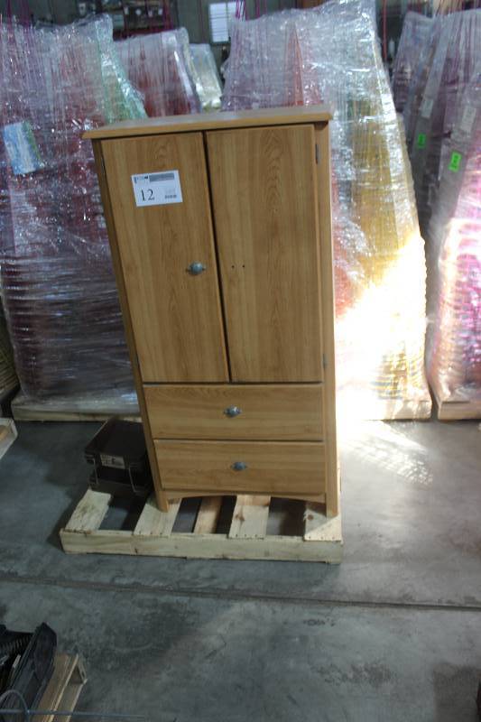 Pallet Lot of 2-Drawer 2-Door Wood Cabinet