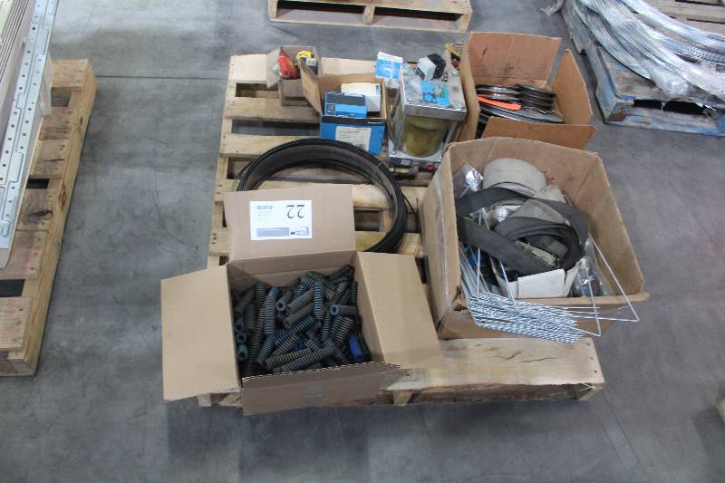 Pallet Lot Including Honeywell Burner Control, Misc. Springs & Pulleys, Drain -All 1700 SN 78323