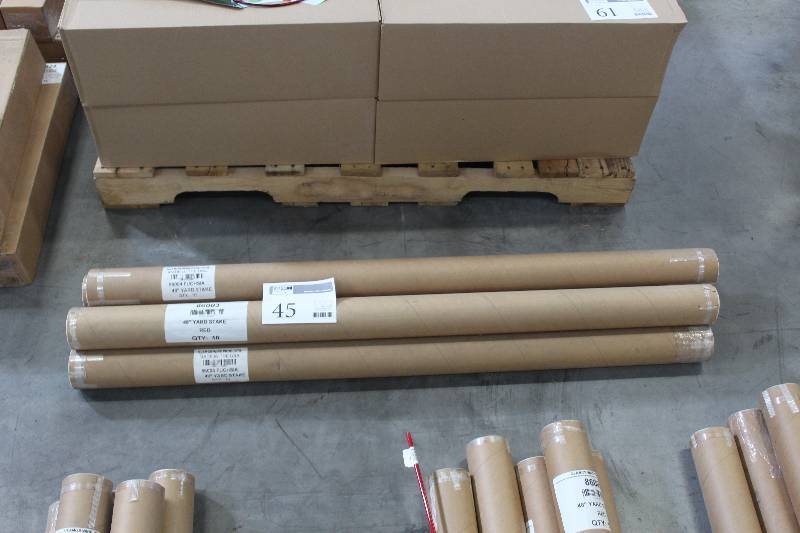 Lot of (5) Boxes of Glamos Wire Products 48� Yard Stakes