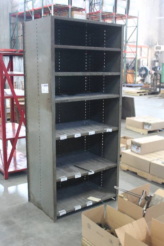 6-Shelf Metal Bookcase