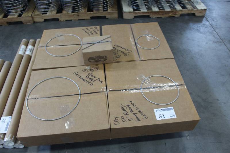 Pallet Lot Including 18� Heavy Duty Galvanized Craft Rings