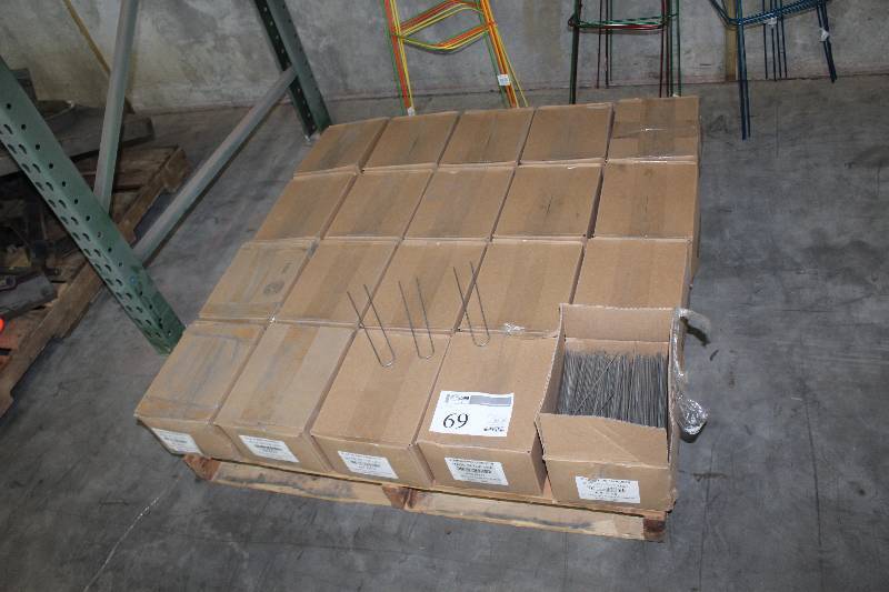 Lot of (16) Boxes of Glamos Wire Products 10 U-Shaped Landscape Staples