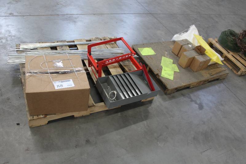 Lot of (2) Pallets Including Glamos Wire Products 4� Extension Hook