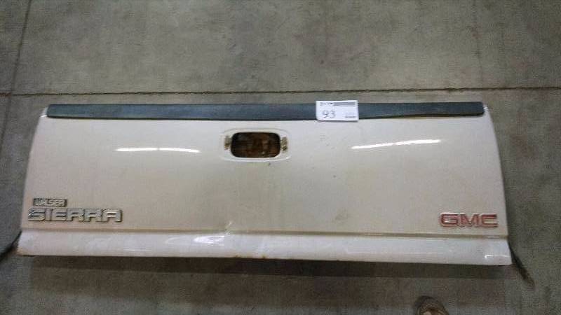 GMC Silver Sierra Truck Tail Gate