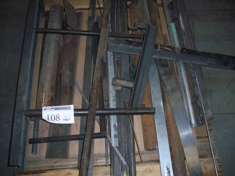 Pallet Lot Including Misc Steel Parts