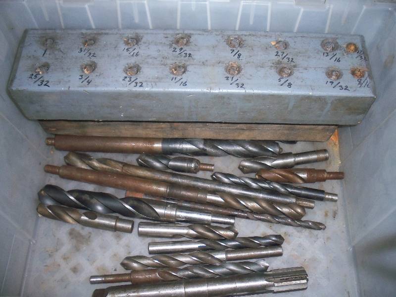 Pallet Lot Including Large Drill Bits & Drill Holders