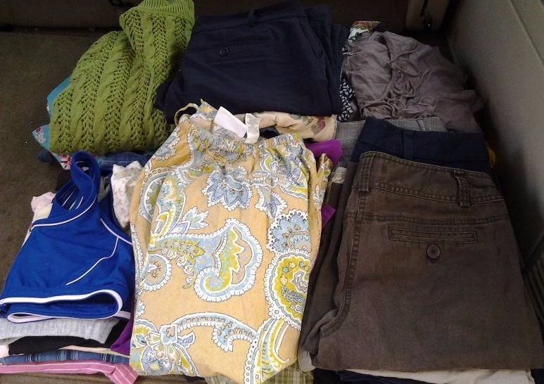 lot 39 image: 50-Pieces Misses Size Medium, 6-7-8 Tops, Skirts, Suit, Sweaters