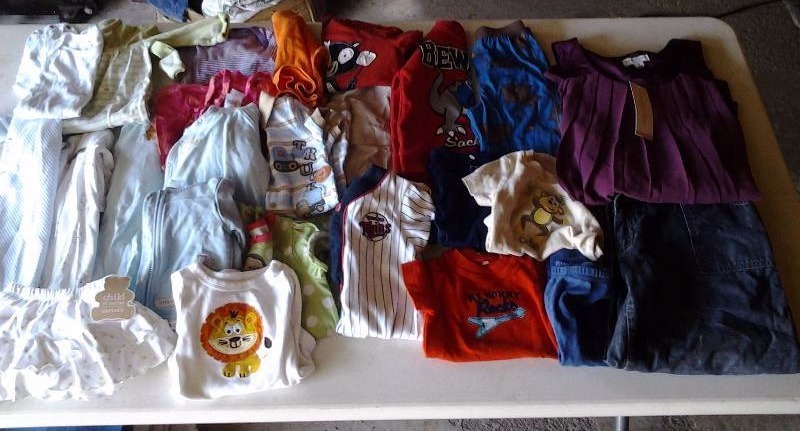 lot 52 image: 20-Pieces Baby, Toddler & Maternity Clothes