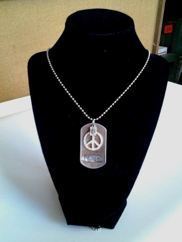 lot 20 image: Kate Mesta Dog Tag Necklace (Google These--Average $50 Each)
