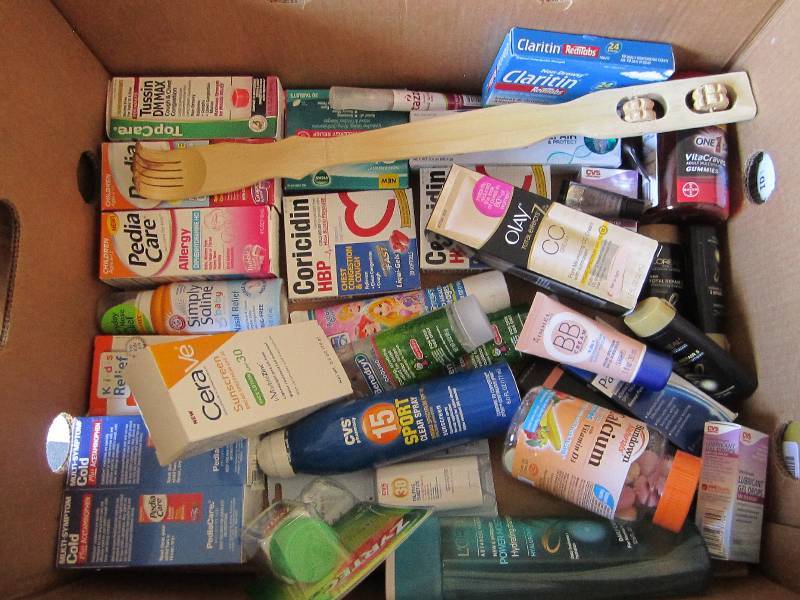 Lot of health and beauty products...