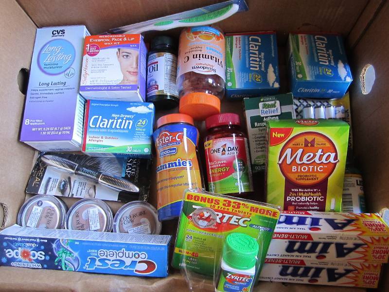 Lot of health and beauty products...