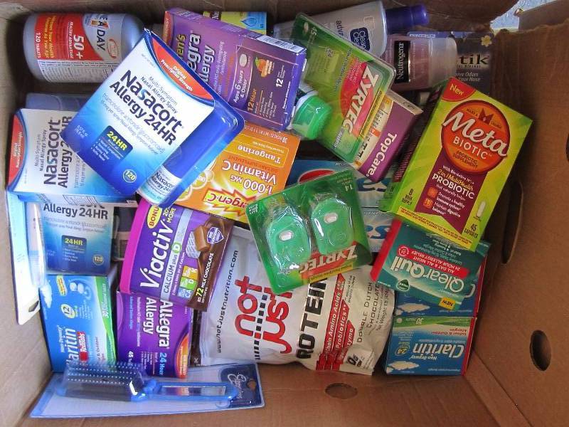 Lot of health and beauty products...