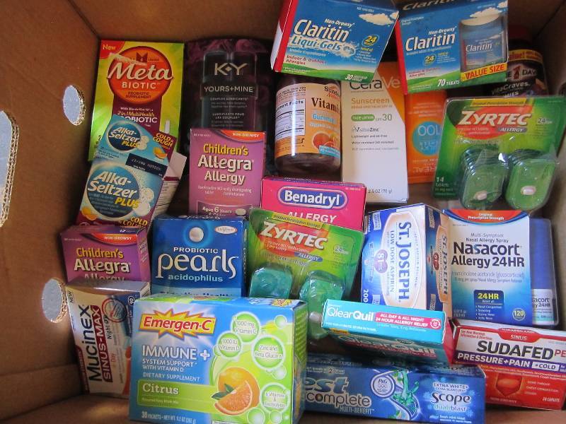 Lot of health and beauty products...