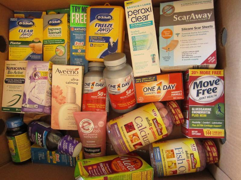 Lot of health and supplements...