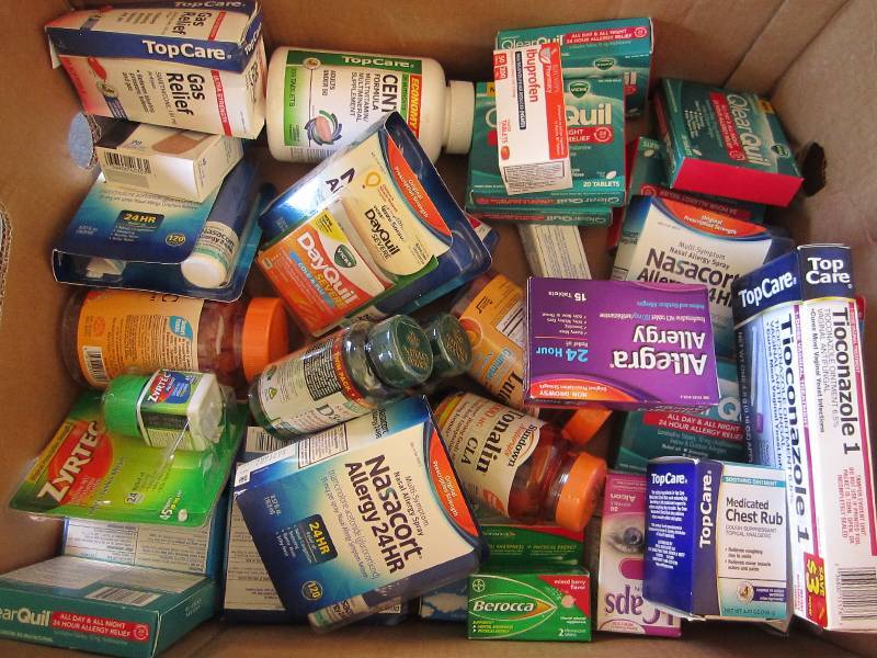 Lot of health and beauty products...