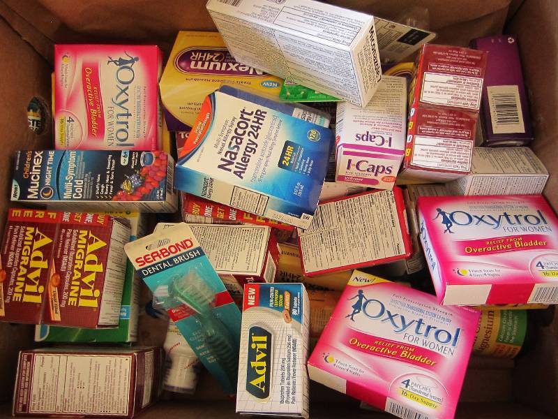 Lot of medicine and healthcare prod...