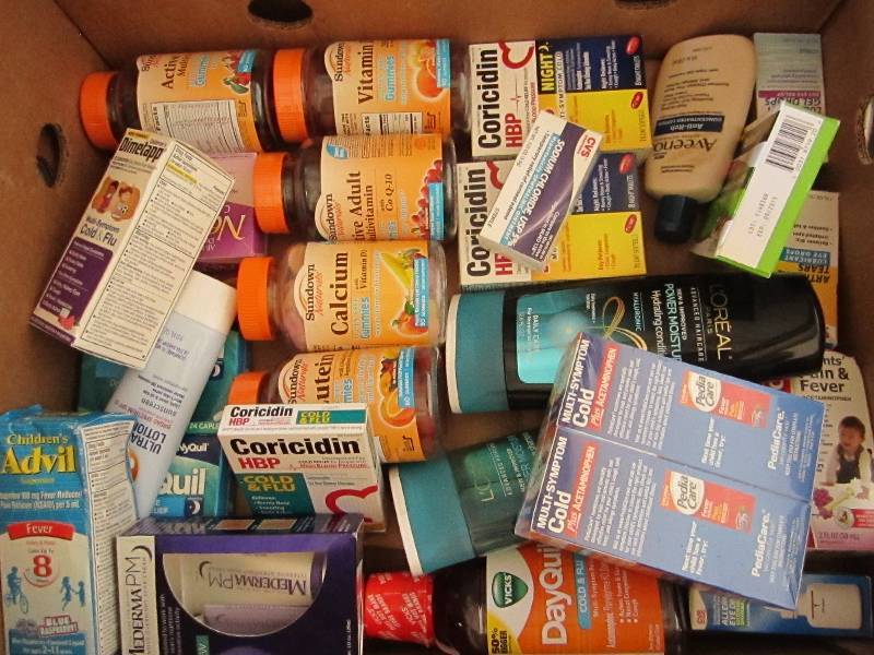 Lot of health and beauty products...