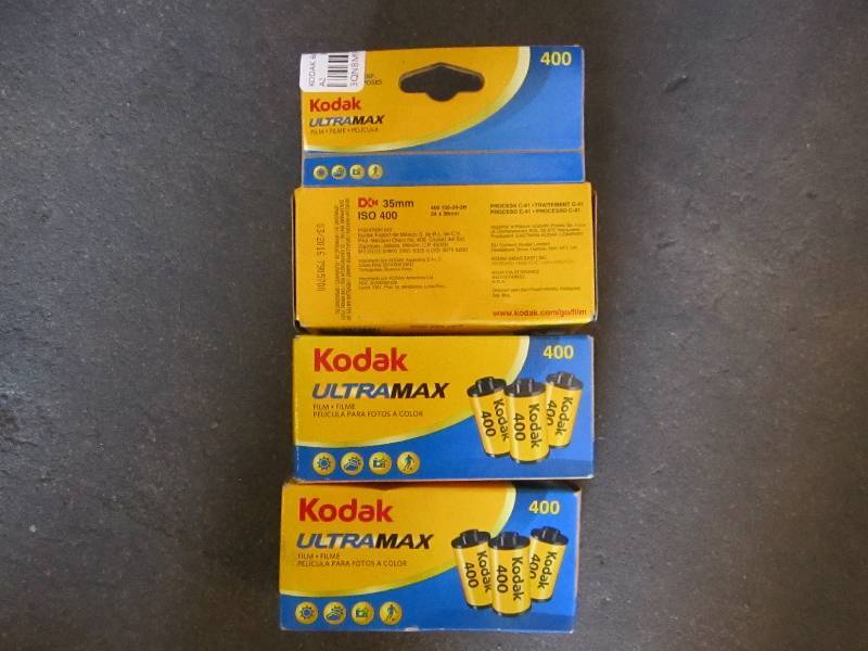 3 boxes of Kodak film...