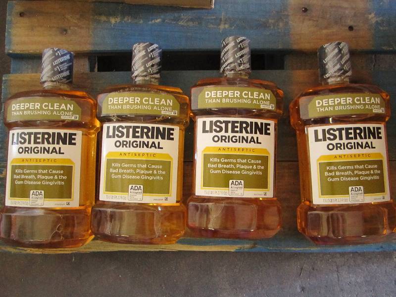 Four 1.5L bottles of Listerine...