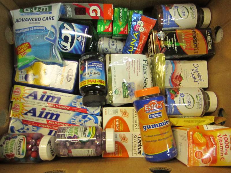 Lot of health and beauty products...