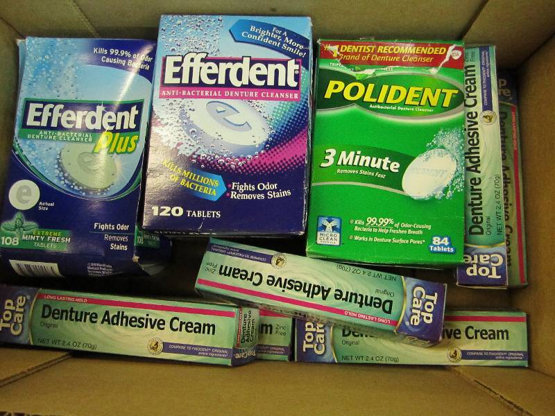 Lot of denture products...