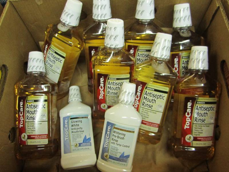 Lot of mouthwash...