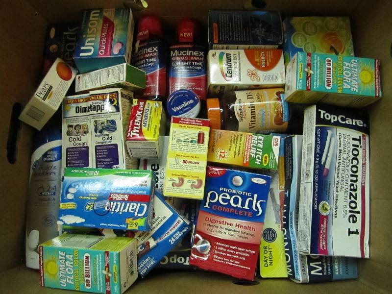 Lot of health and beauty products...