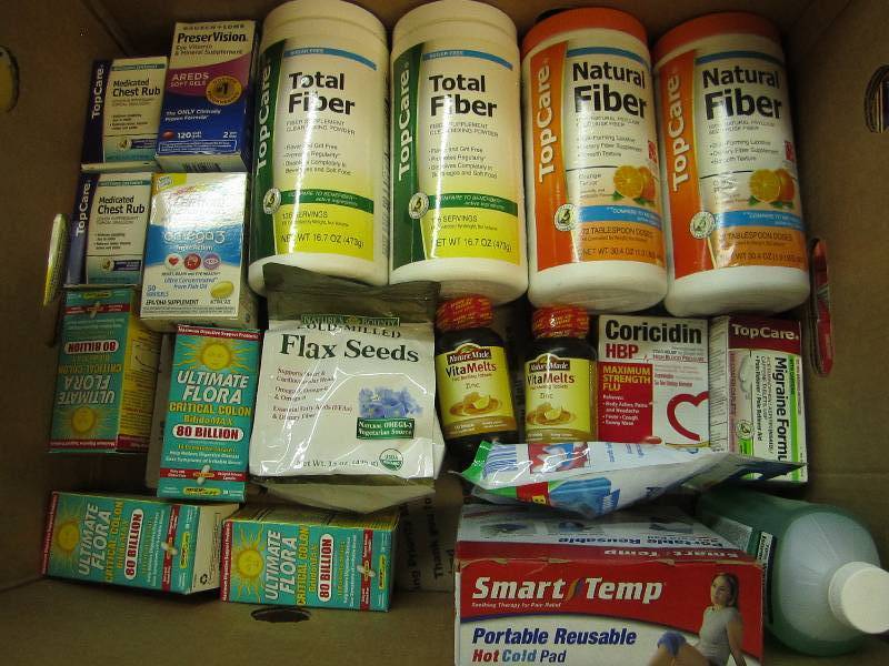 Lot of health and beauty products...