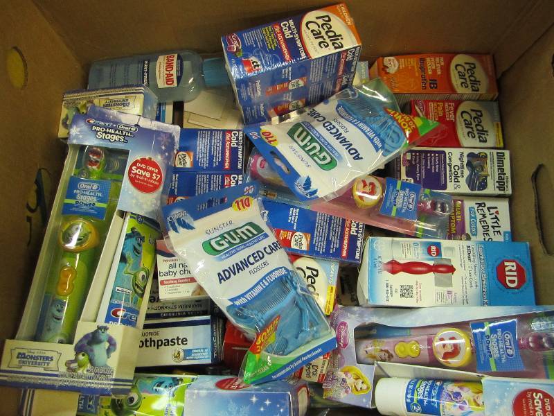 Lot of health and beauty products...