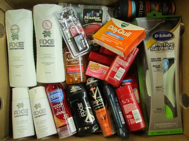 Lot of health and beauty products...