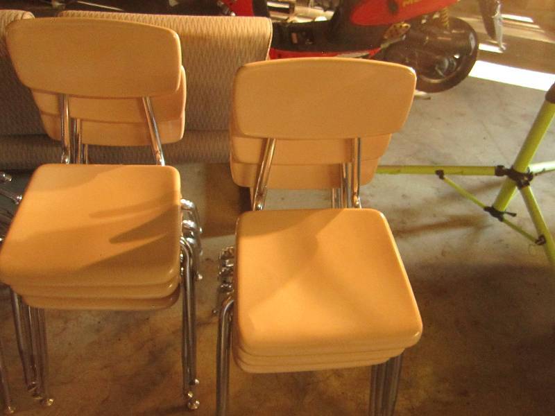 Lot of stacking school chairs...