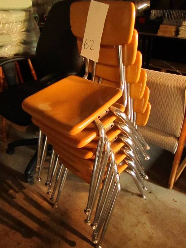 Lot of stacking school chairs...
