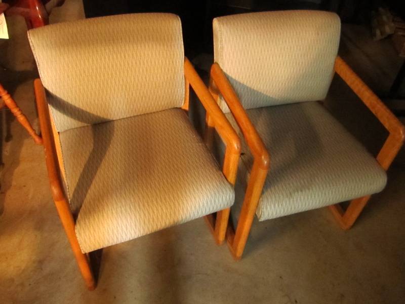 2 reception chairs...