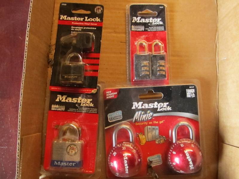 Lot of Master locks...