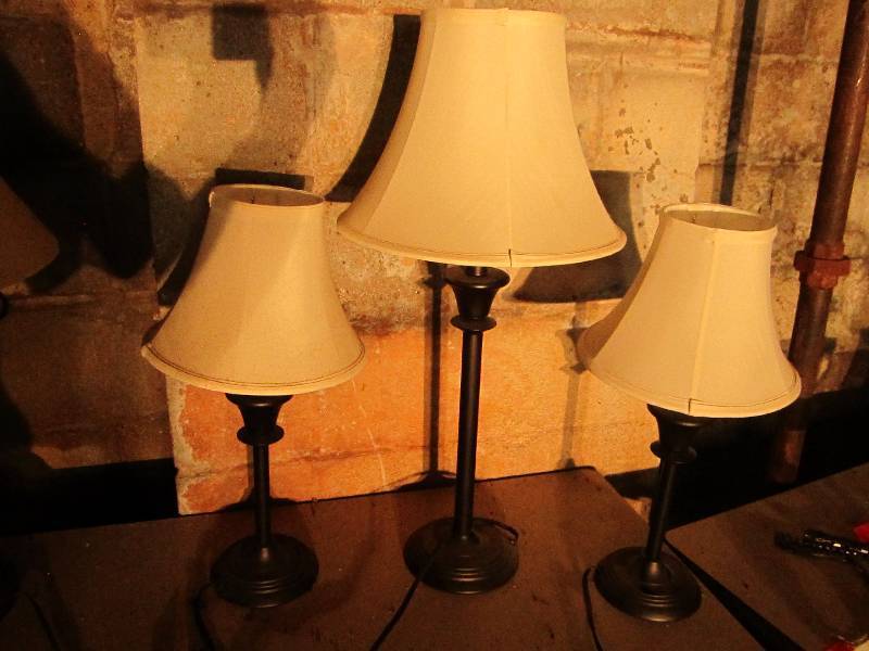 3 table lamps...