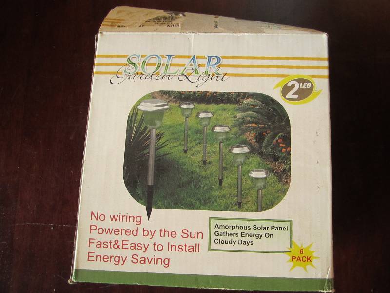 New solar garden lights...